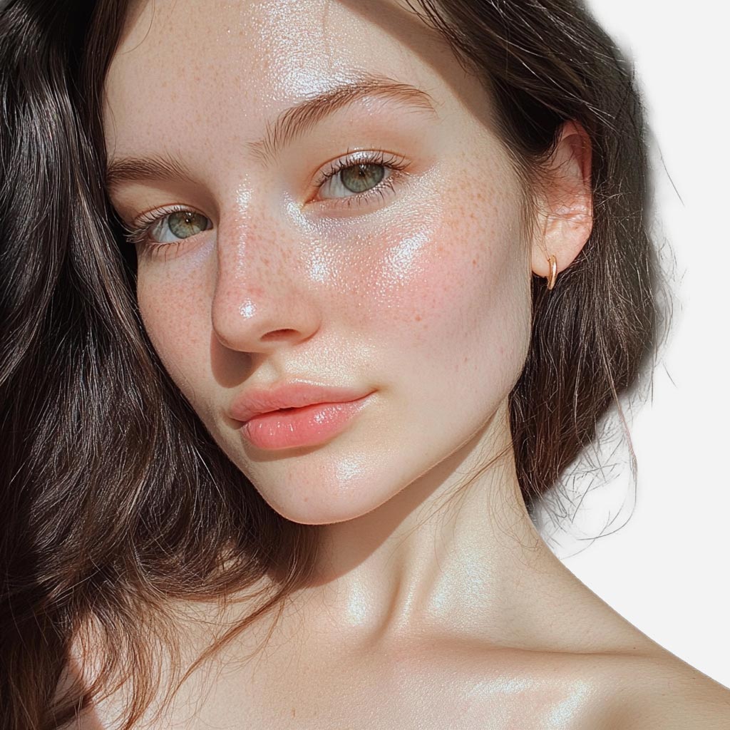 Model with fresh skin after using SCOUT Super Cleanse & Clarify Skincare kit